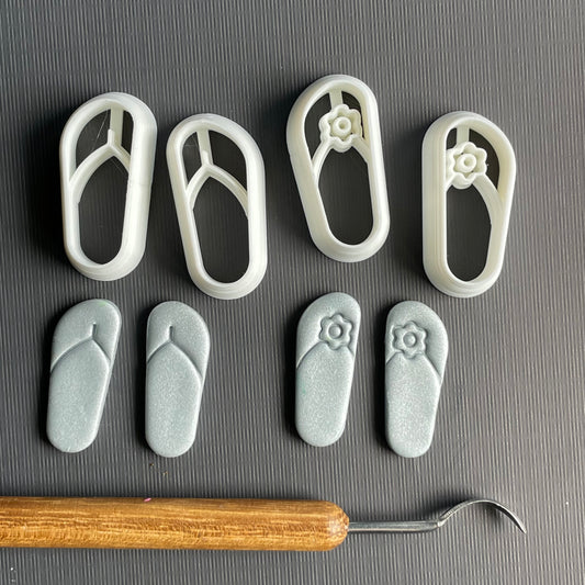 Flip flops combined stamp/cutters