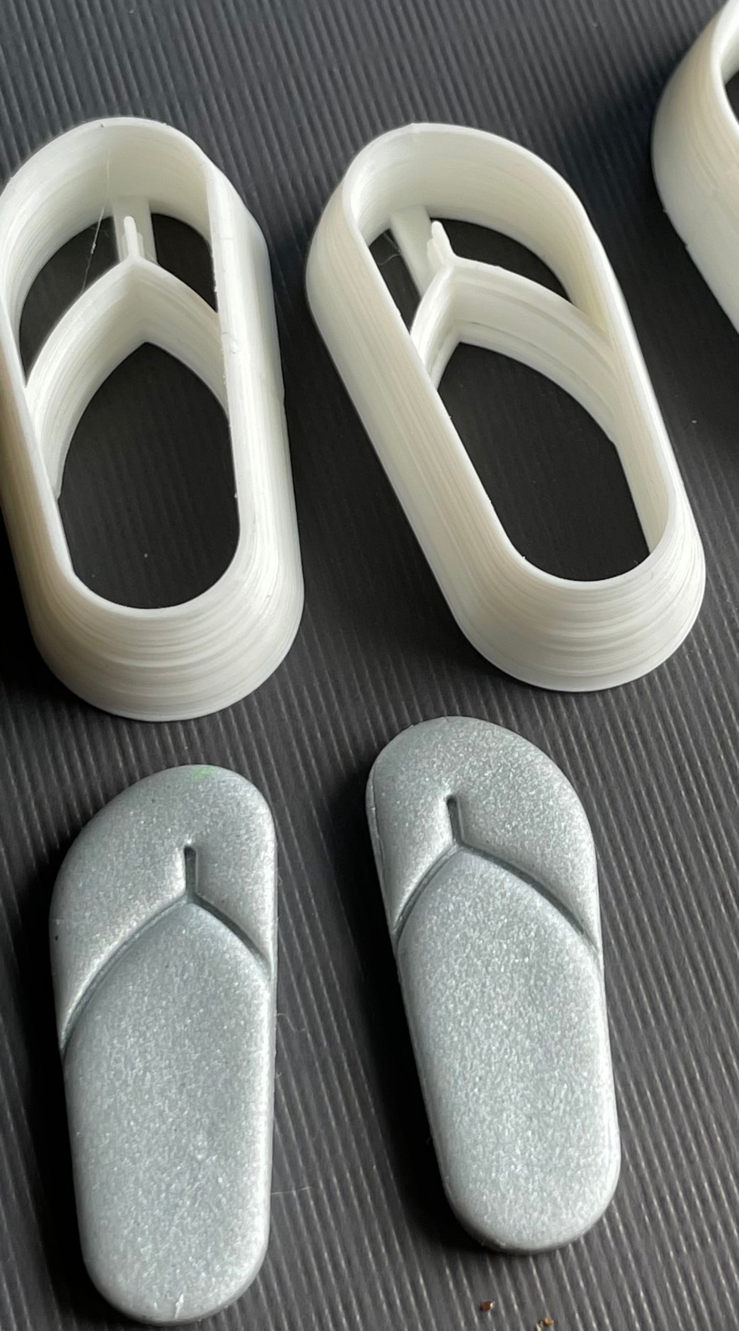 Flip flops combined stamp/cutters