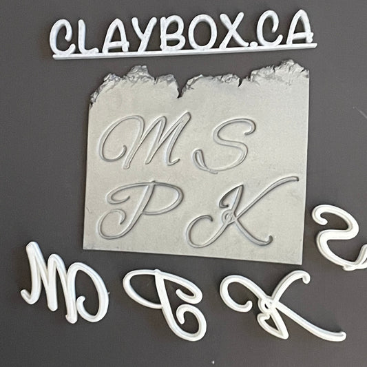 Large letter stamp - made for use with polymer clay