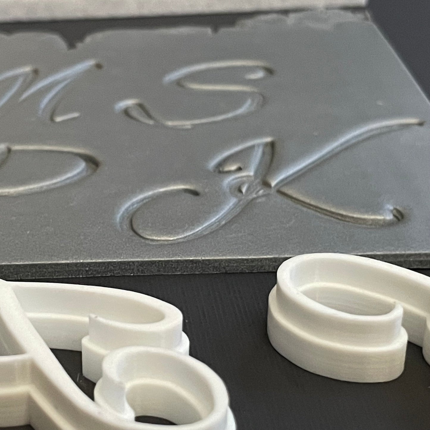 Large letter stamp - made for use with polymer clay