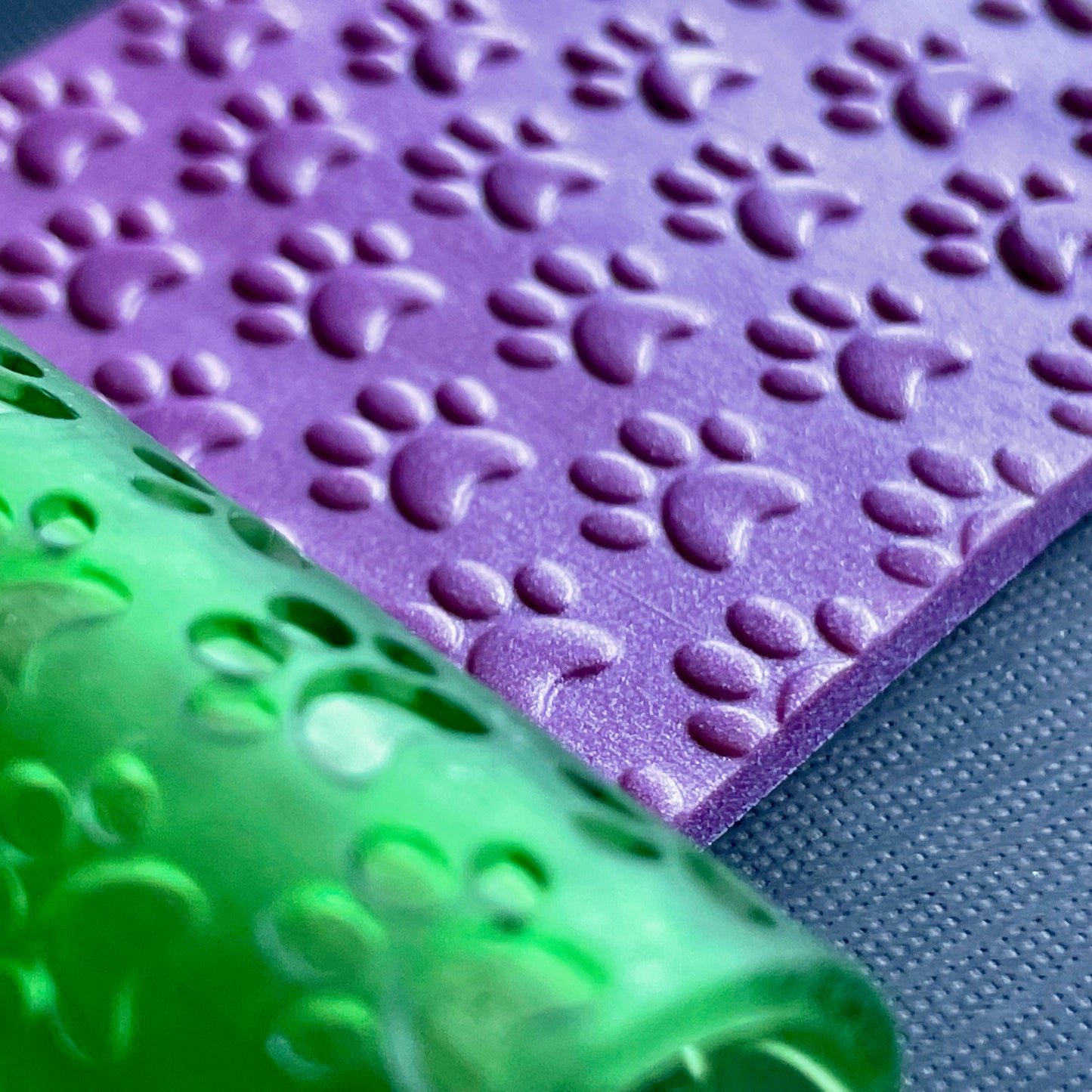 Paw Print Texture Roller for Polymer Clay – 3D Printed Clay Tool for Pet Lovers