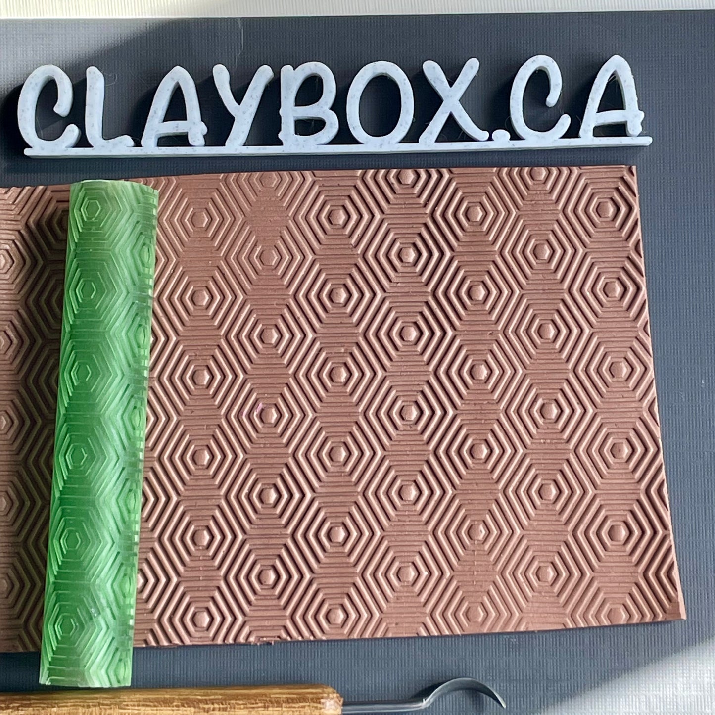 Hexagons texture roller