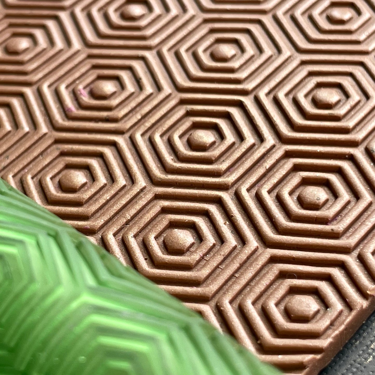 Hexagons texture roller