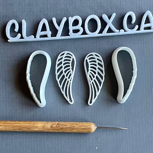 Angel wing stamps and matching cutters