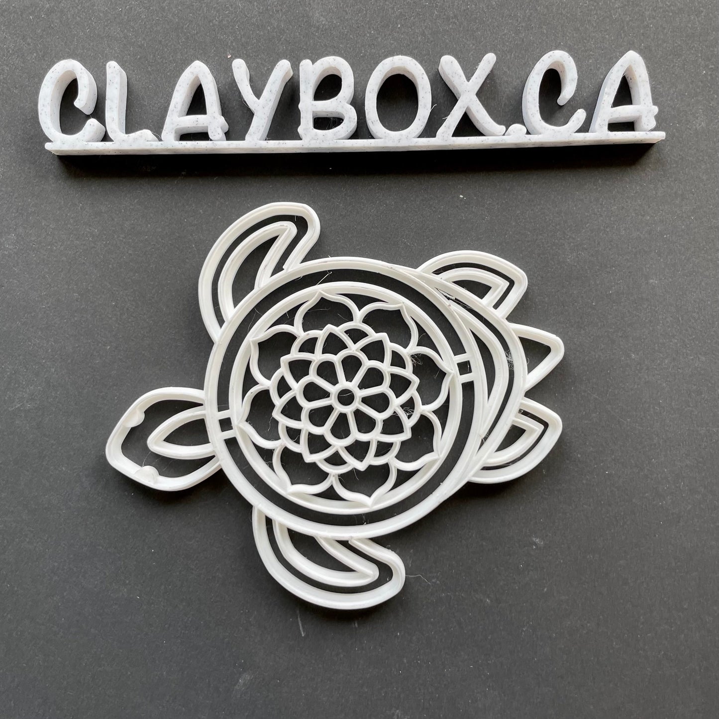 Large mandala turtle stamp with matching outline and circle cutter