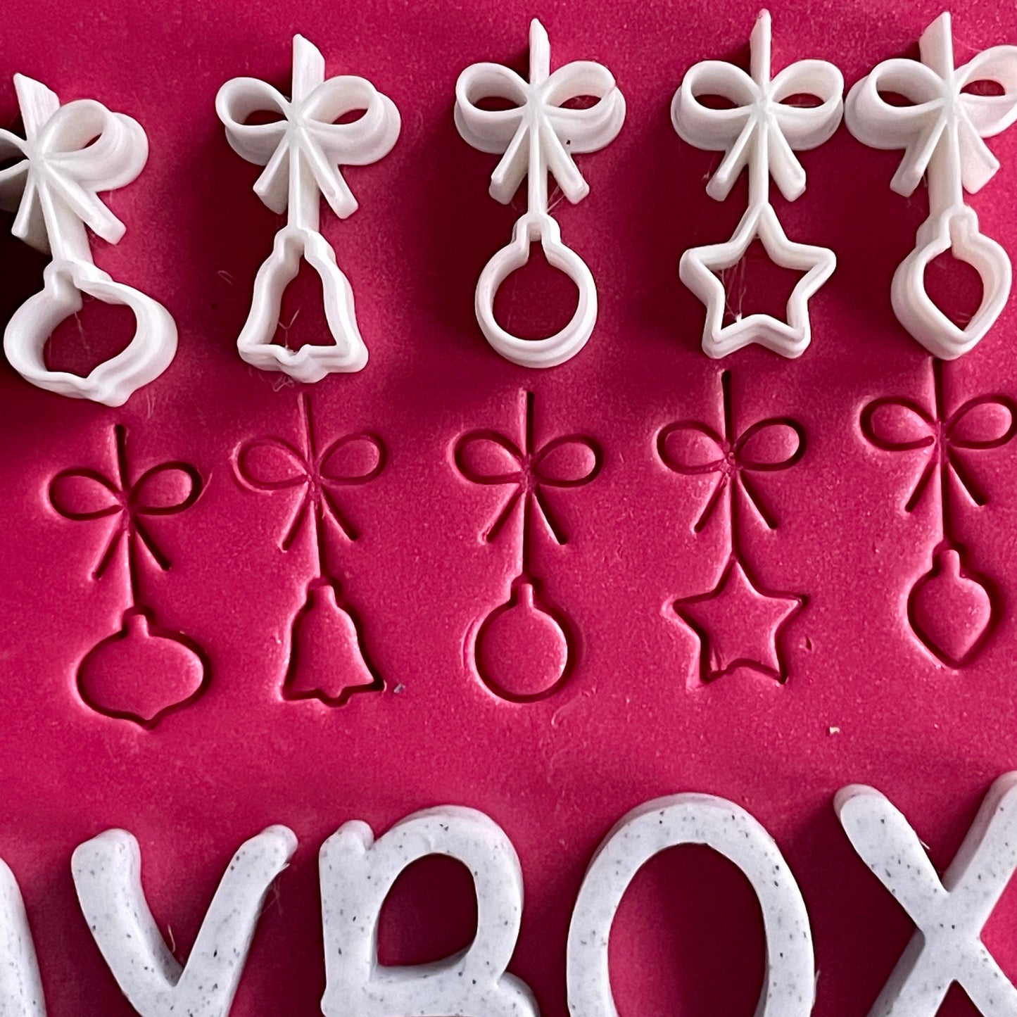 Christmas Dangle Stamps - polymer clay tools