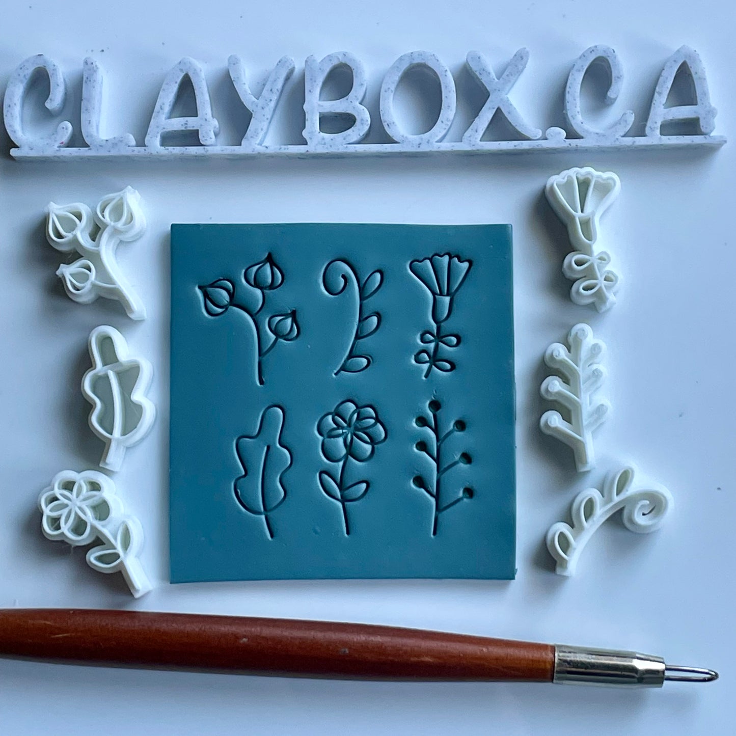 Doodle stamps (set 3) - made for use with polymer clay