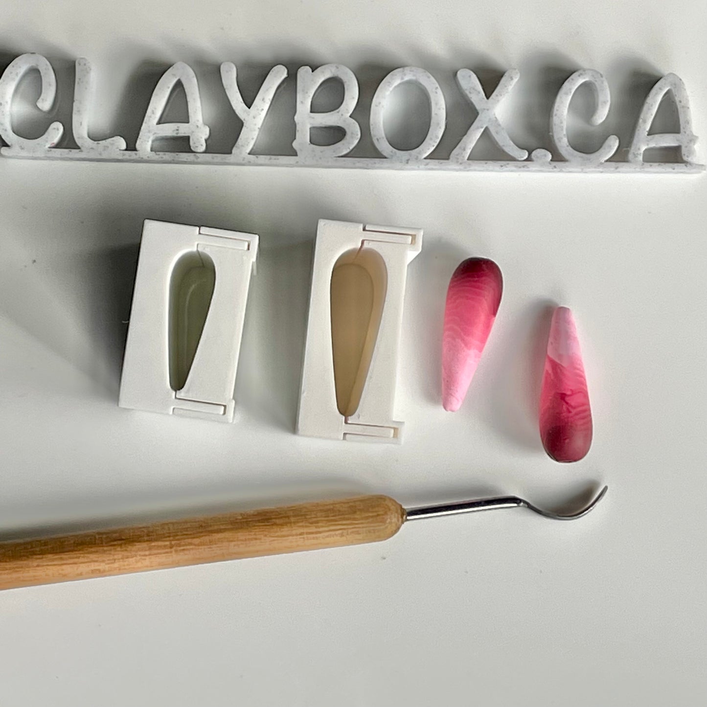 Slim teardrop bead roller - made for use with polymer clay