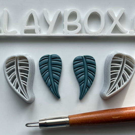 Slim Tropical leaf stamp/cutter