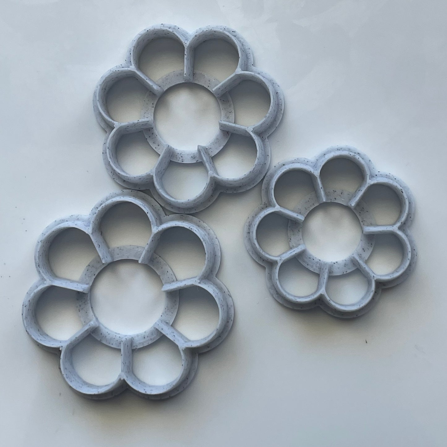 Layered flowers cutter set - made for use with polymer clay