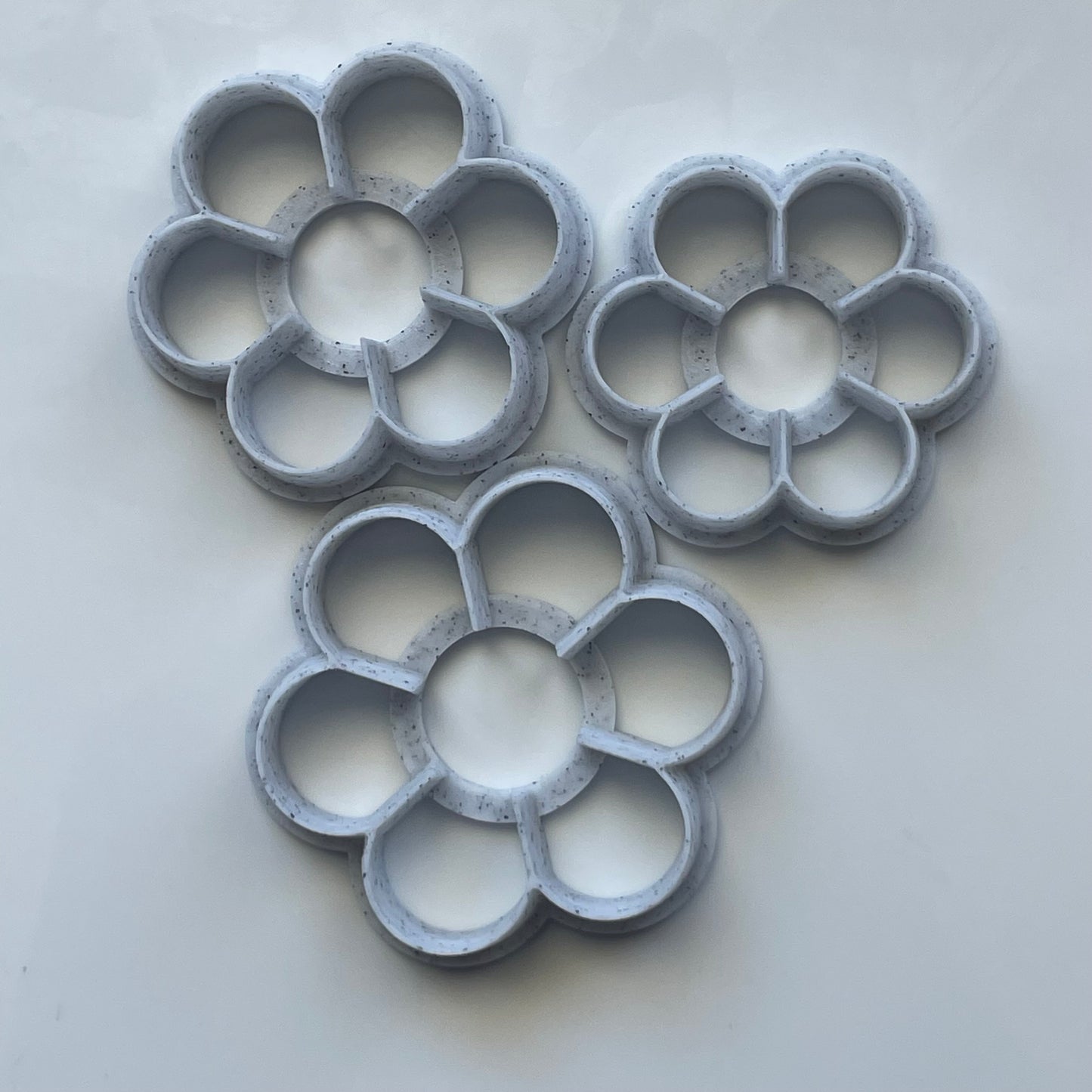 Layered flowers cutter set - made for use with polymer clay