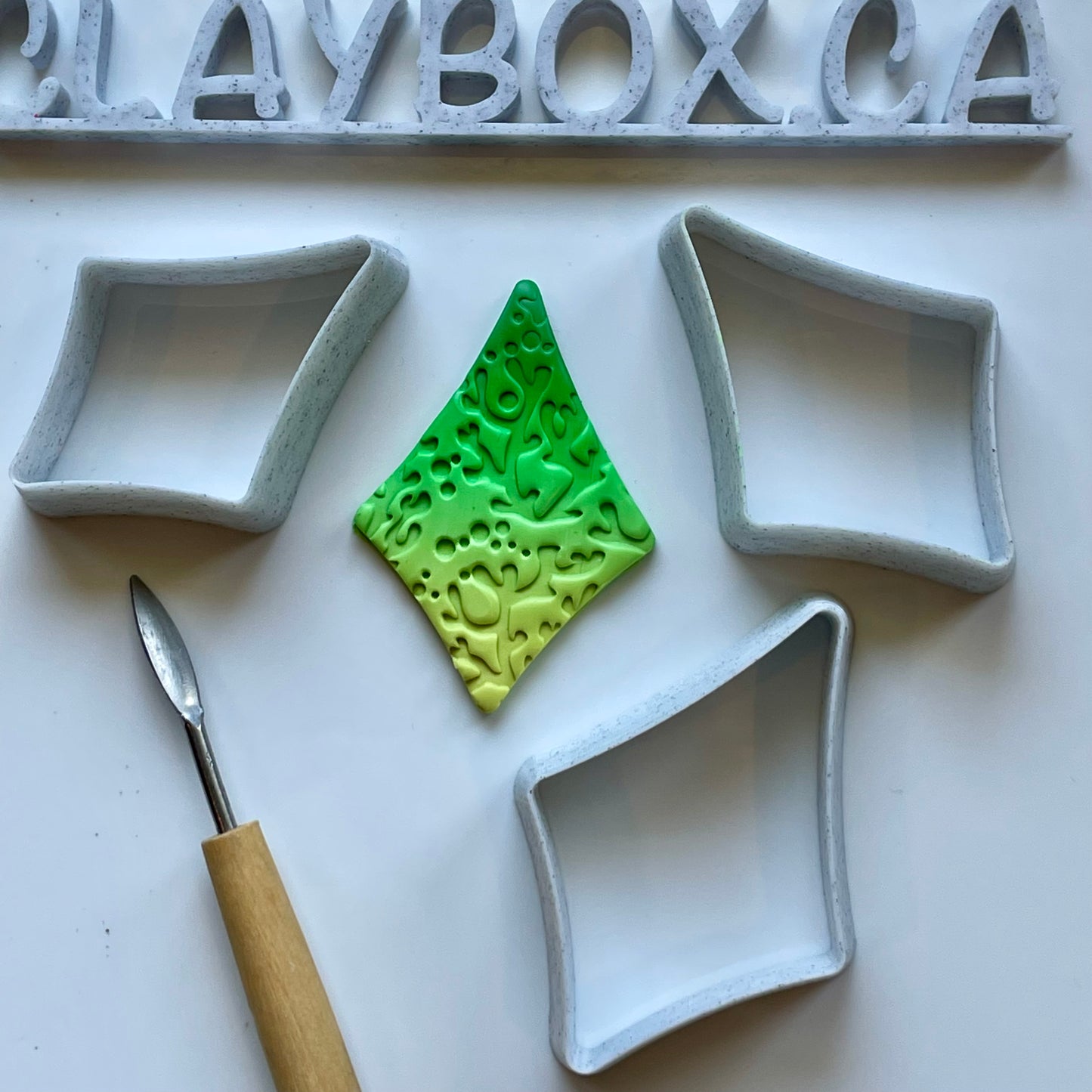 Dished Diamond Cutter Set | 3D Printed Polymer Clay Cutters