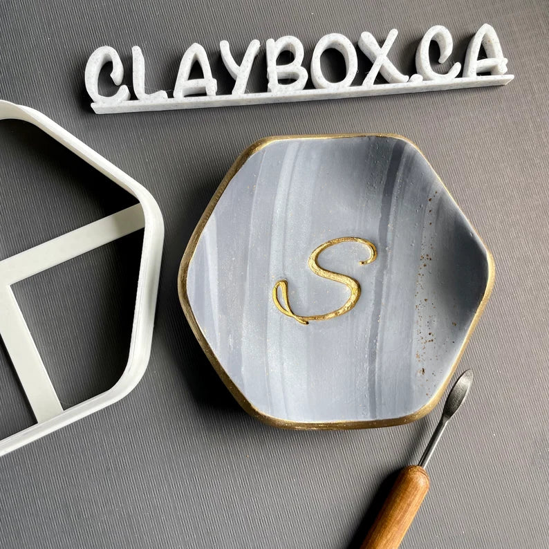 Large letter stamp - made for use with polymer clay