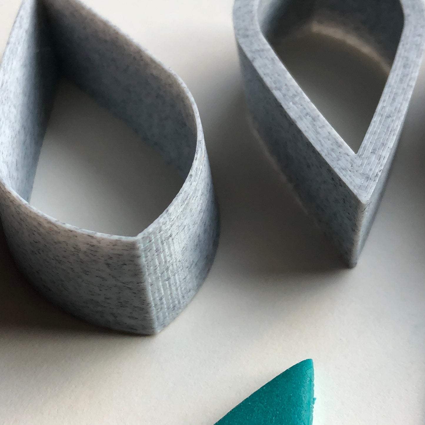 Leaf shape cutter set - made for use with polymer clay