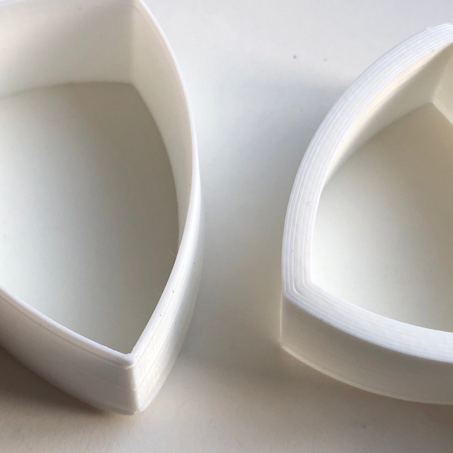 Shield shape cutter set - made for use with polymer clay