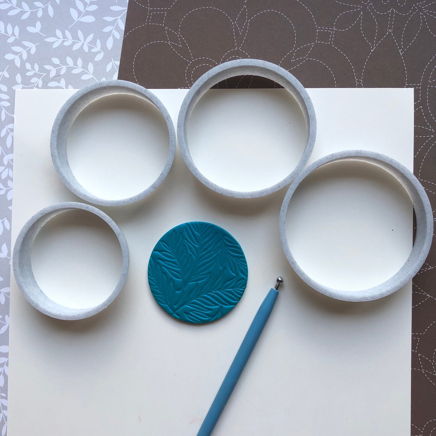 Circle cutters set - made for use with polymer clay