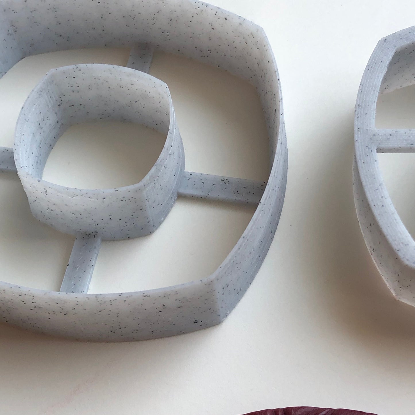 Curved square donut cutter - made for use with polymer clay