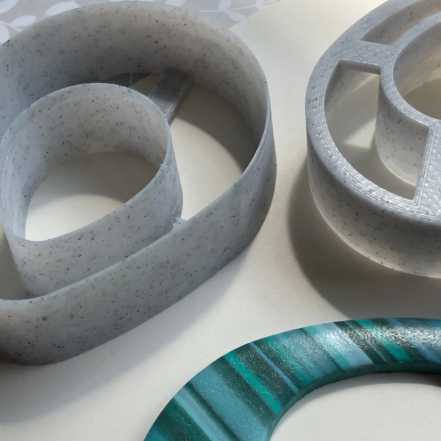 Teardrop donut cutter set - made for use with polymer clay