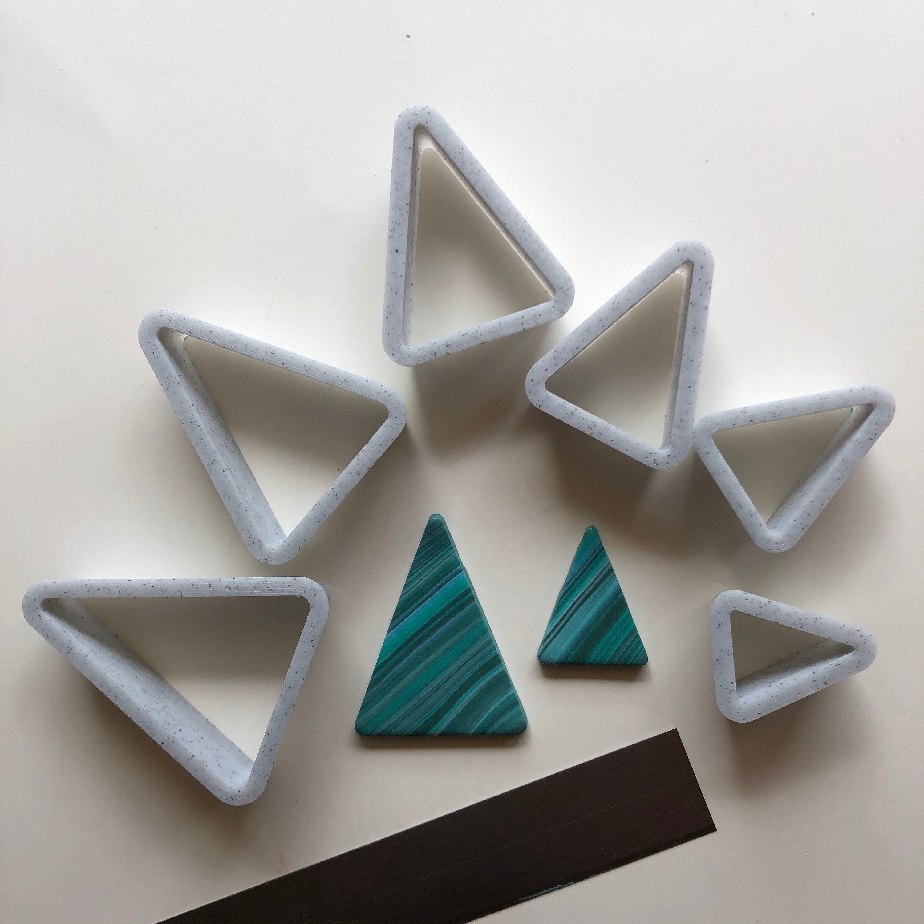 Triangle cutter set - made for use with polymer clay – Clay Box Supplies