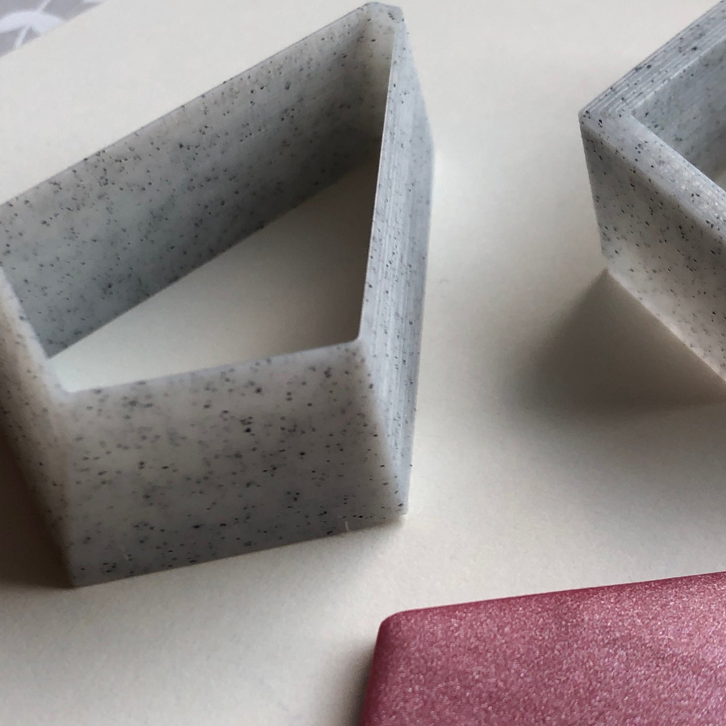 Diamond shaped cutter set - made for use with polymer clay