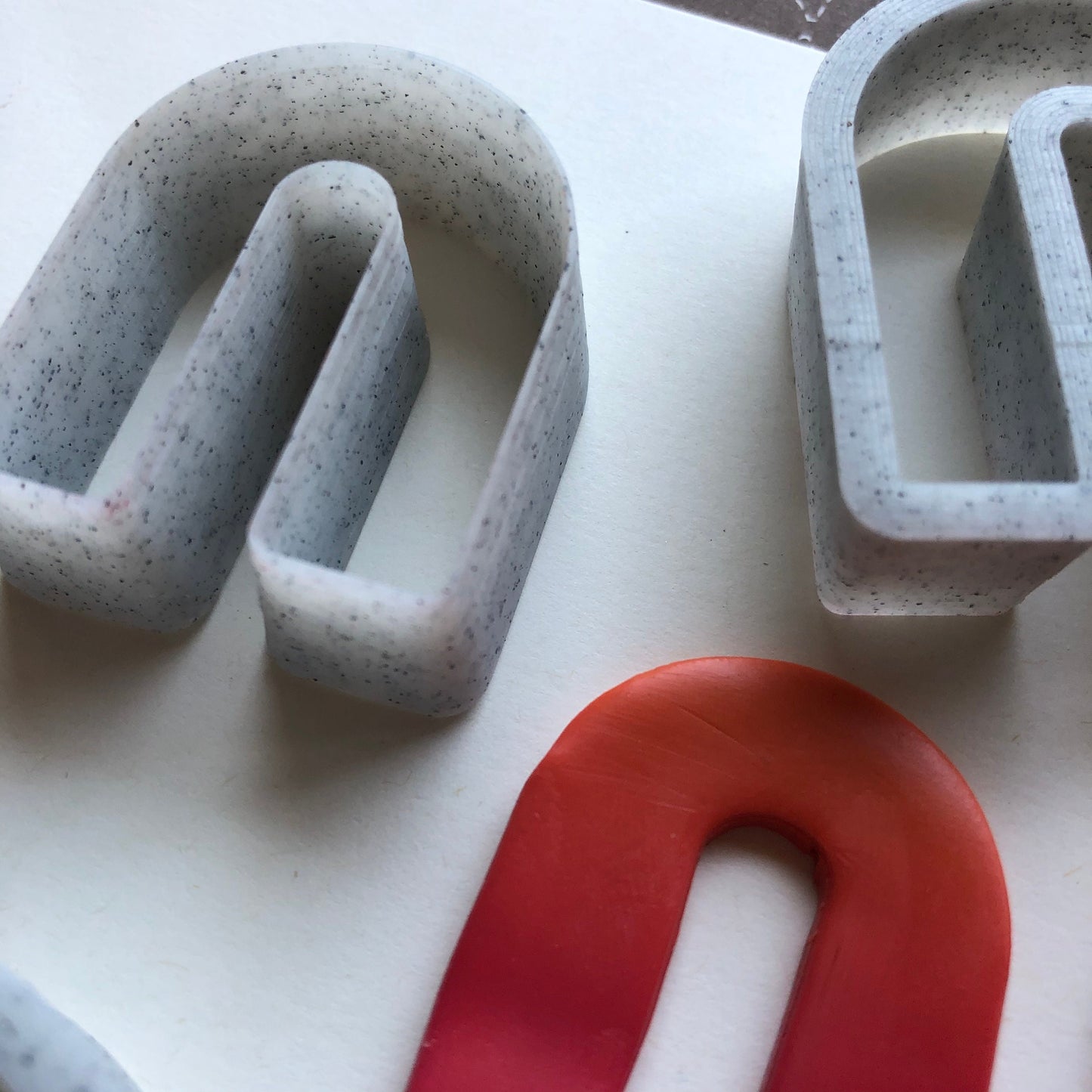 U shape cutter set - made for use with polymer clay