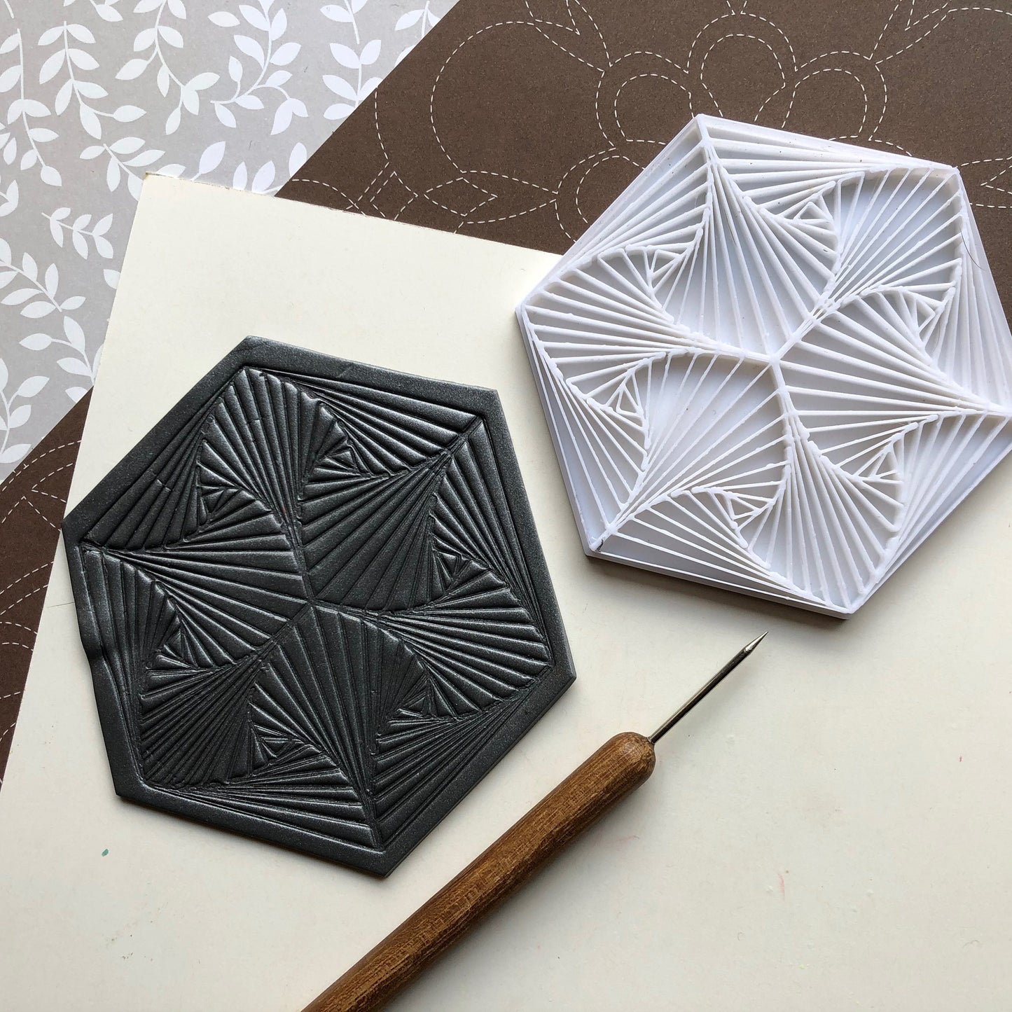 Paradox stamp - made for use with polymer clay