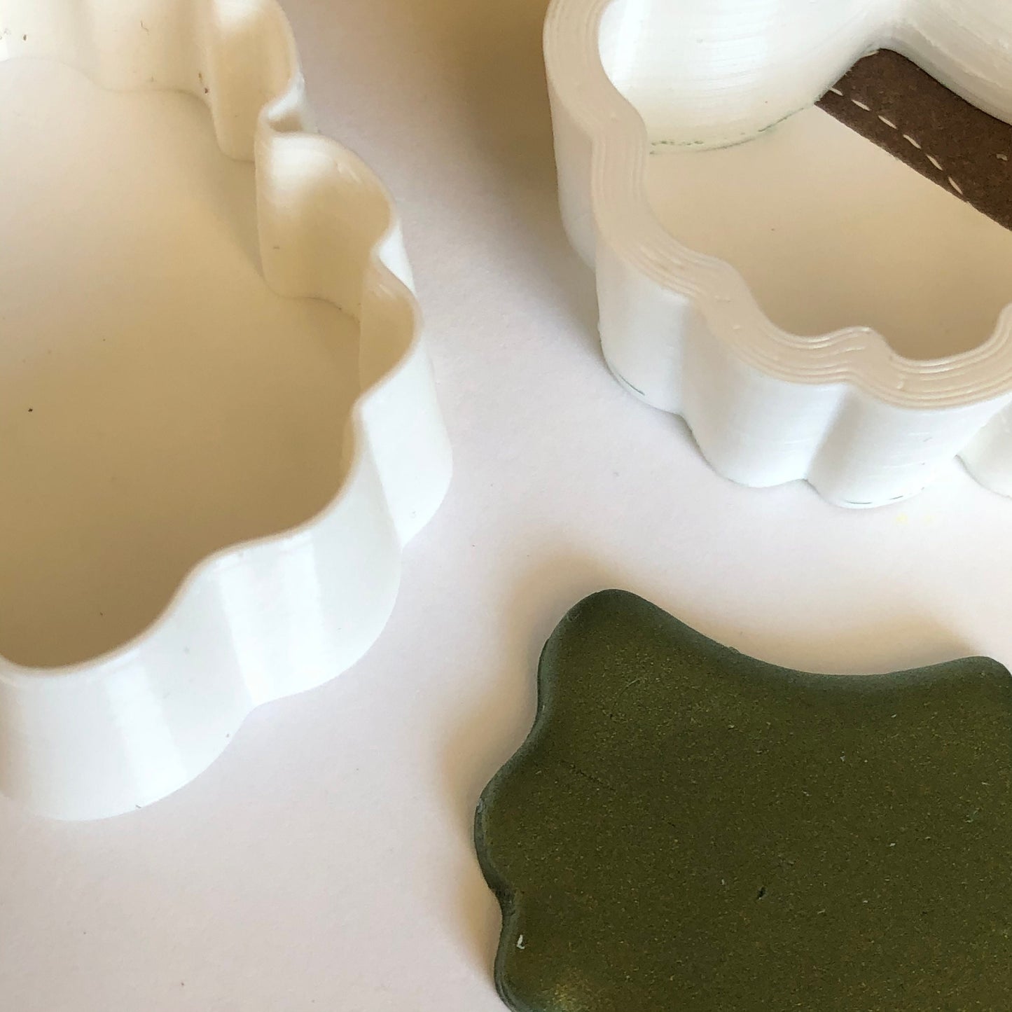 Ginkgo leaf cutter set - made for use with polymer clay