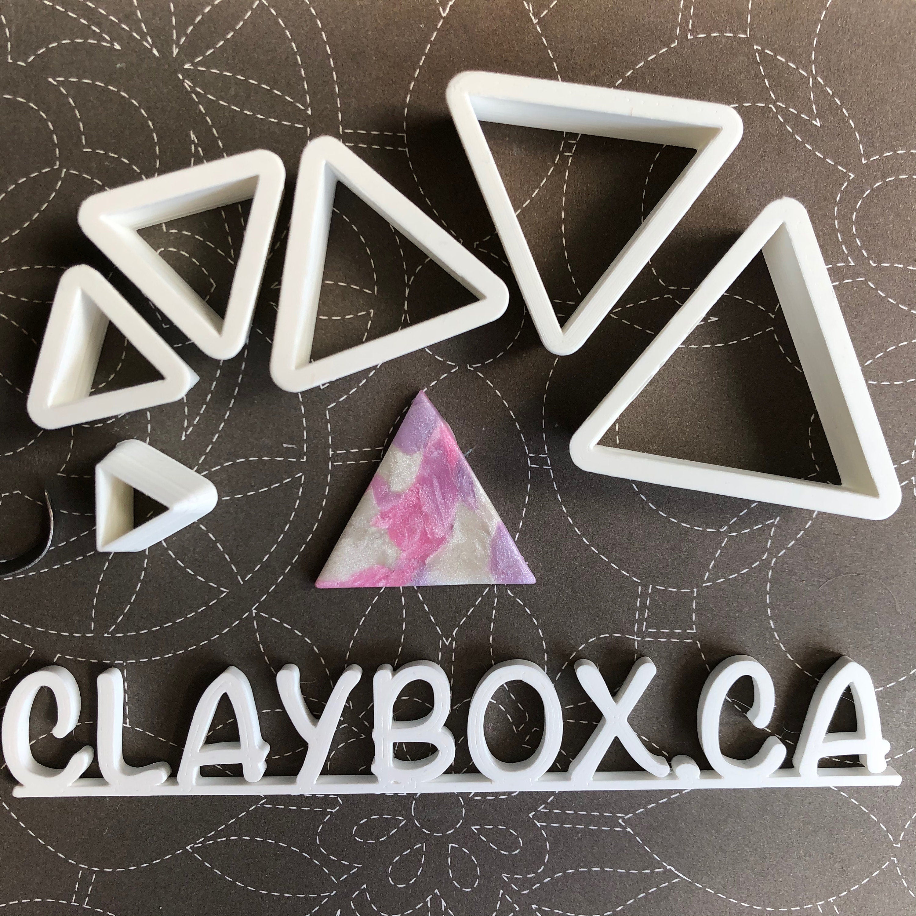 Triangle Cutter Equilateral triangle cutter set - made for use with polymer clay – Clay ...