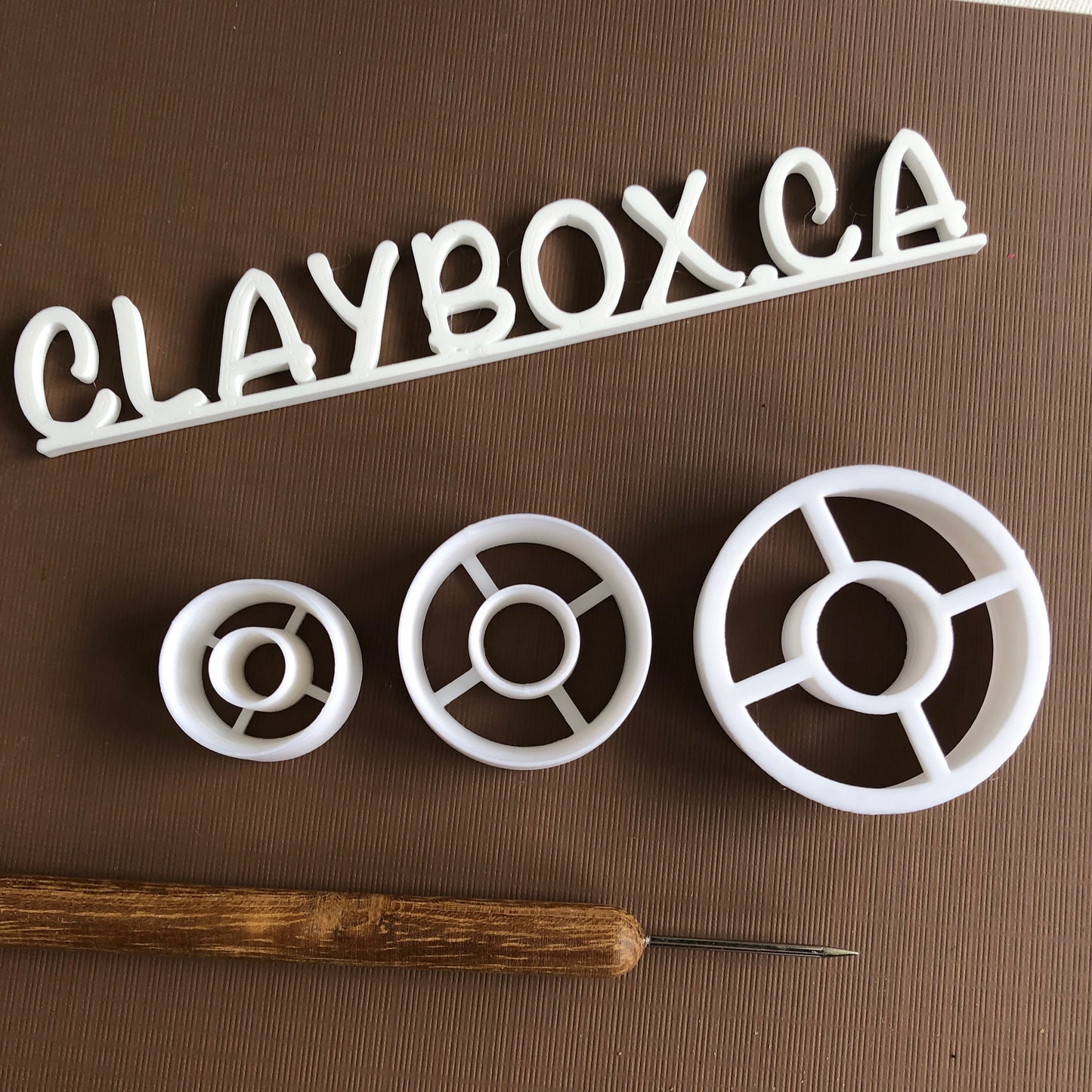 Circle donut cutter - made for use with polymer clay