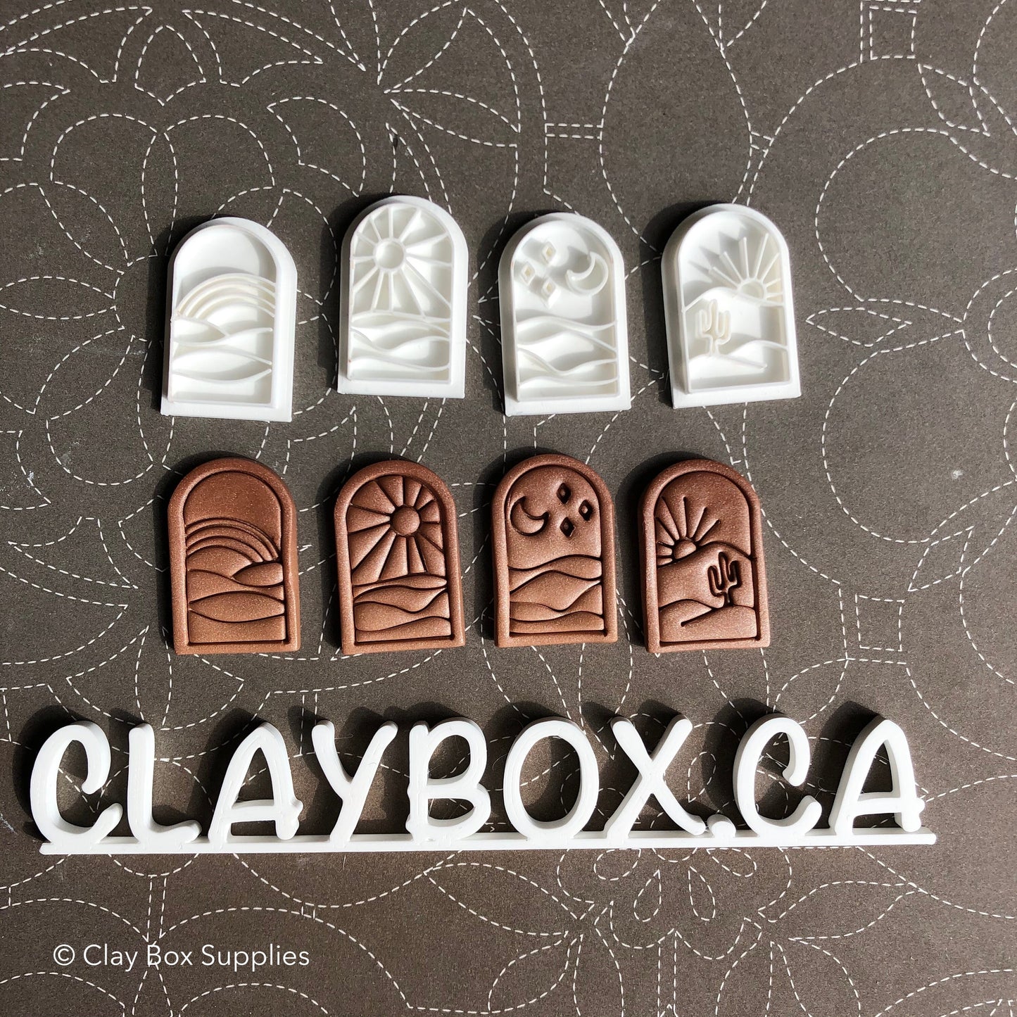 Horizon stamp set - made for use with polymer clay