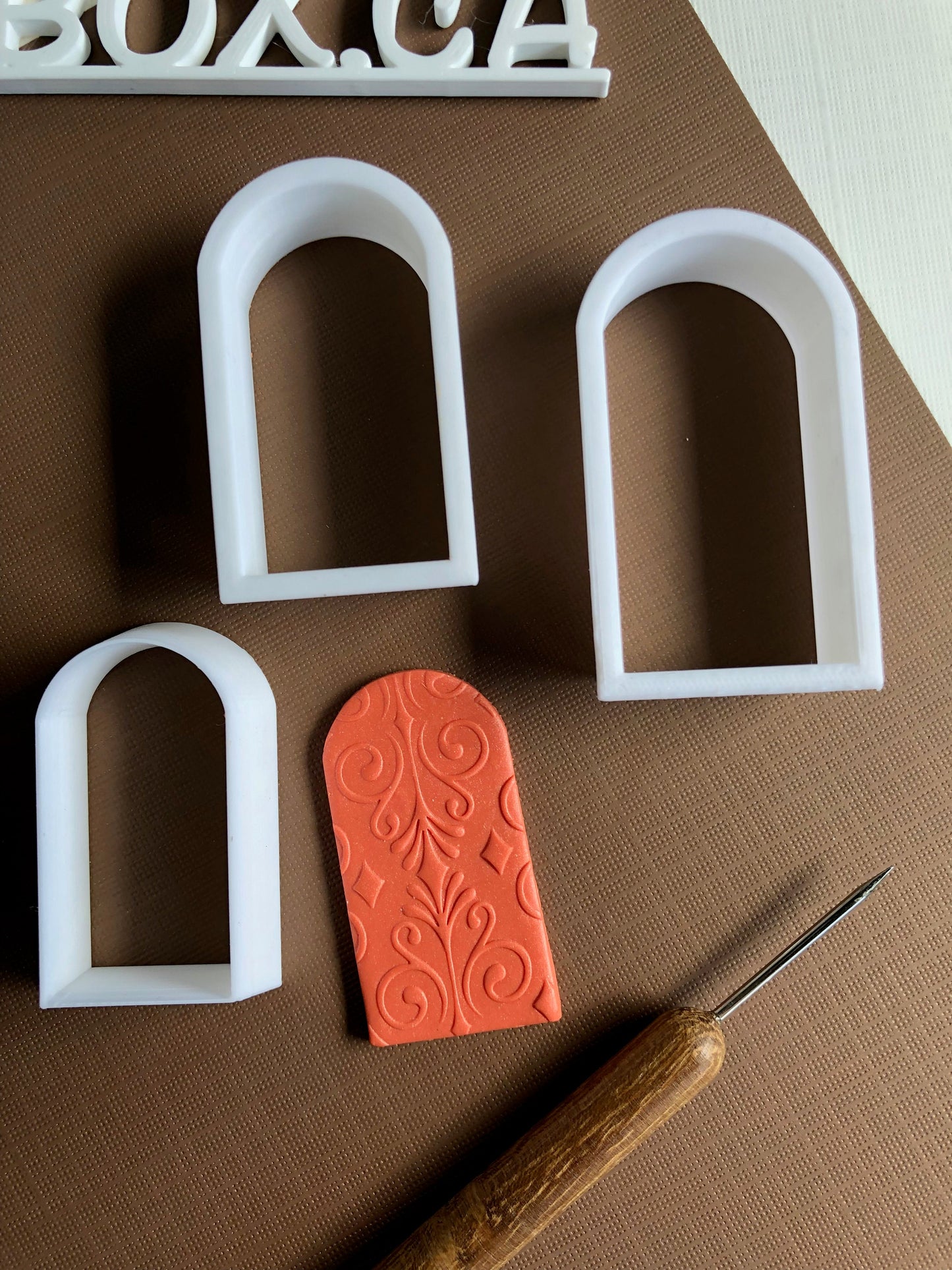 Slim arch cutter set - made for use with polymer clay