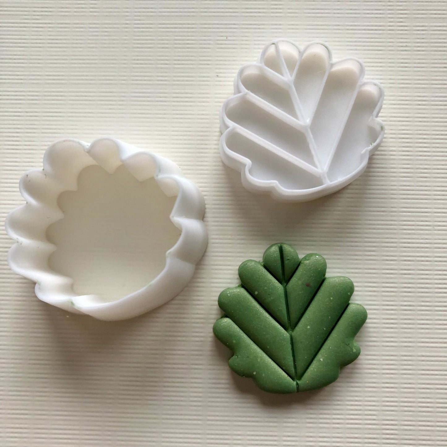 One inch flowers (Set 1) stamps and cutters - made for use with polymer clay