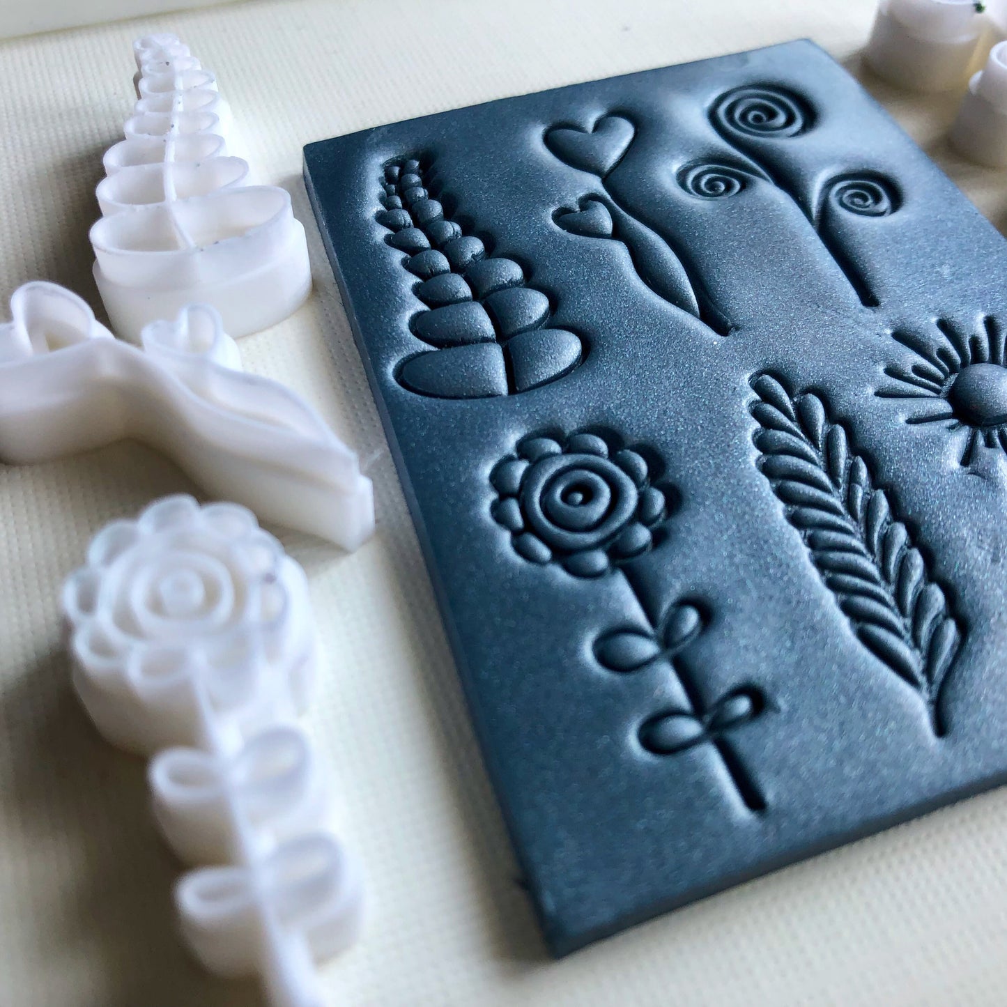 Doodle stamps (set 2) - made for use with polymer clay