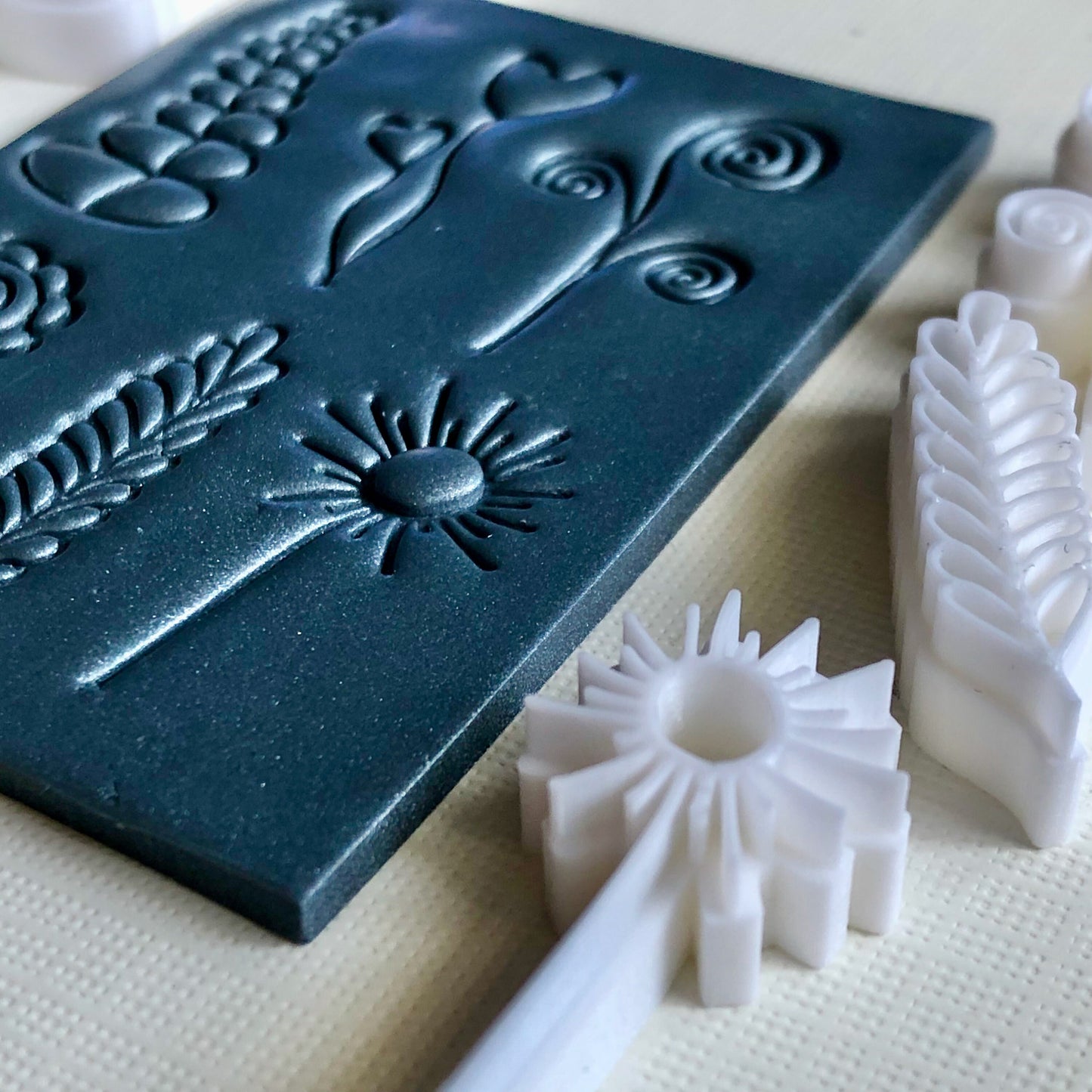 Doodle stamps (set 2) - made for use with polymer clay