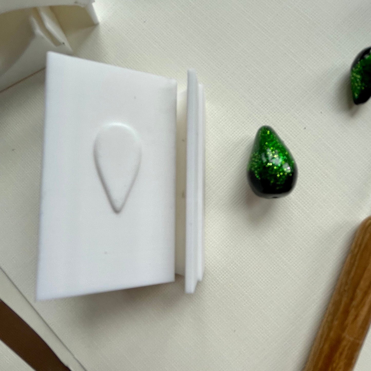 Teardrop bead roller - made for use with polymer clay