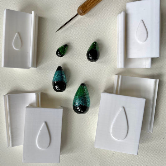 Teardrop bead roller - made for use with polymer clay