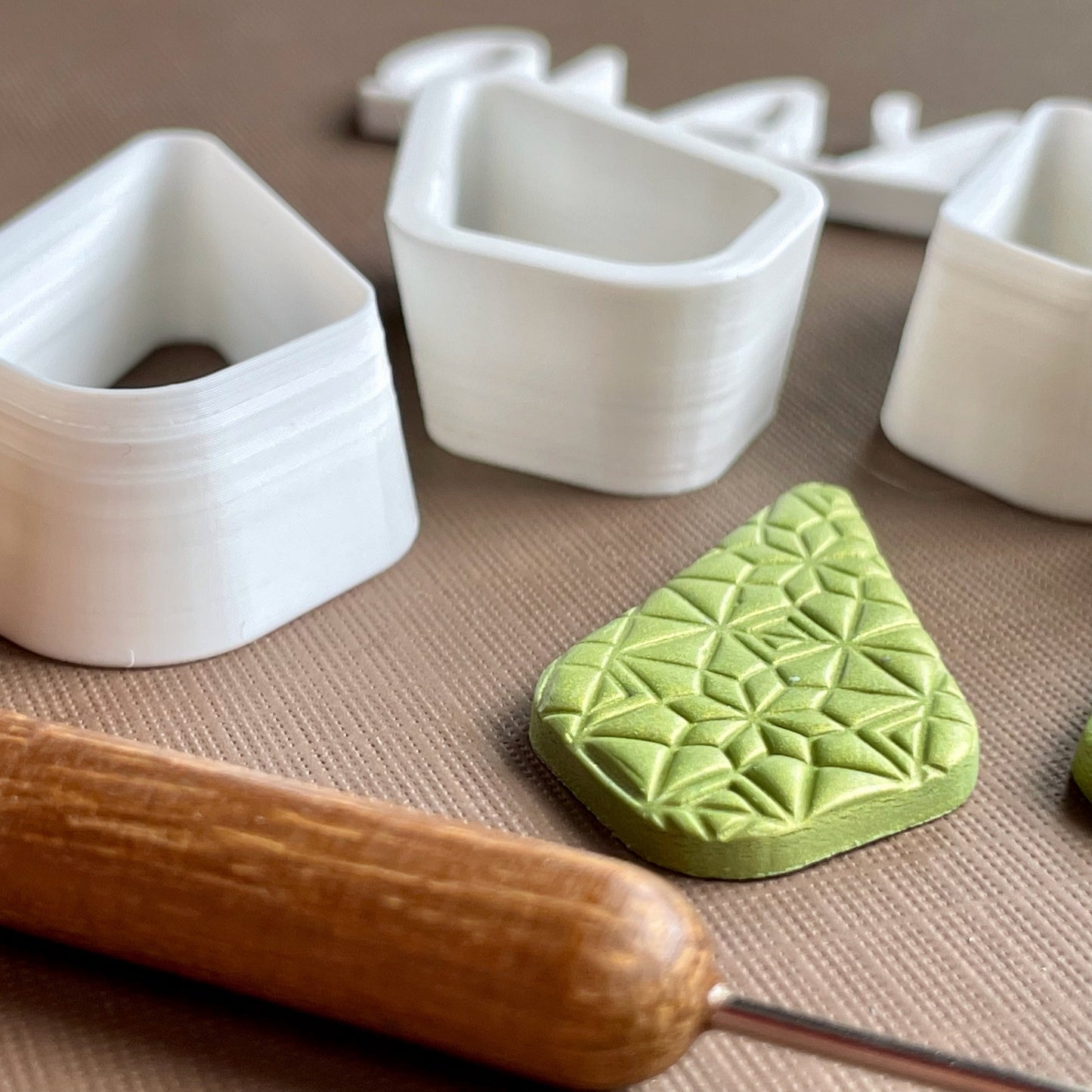 Diamond (rounded corners) cutter set - made for use with polymer clay