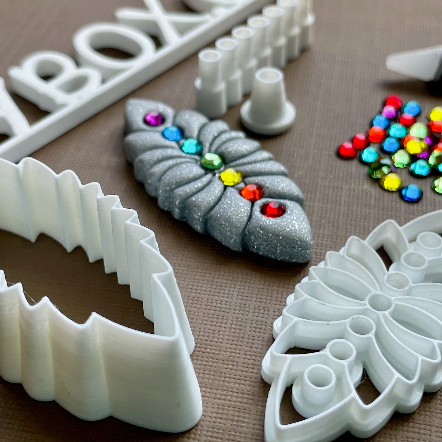 Chakra stamp and cutter set - made for use with polymer clay