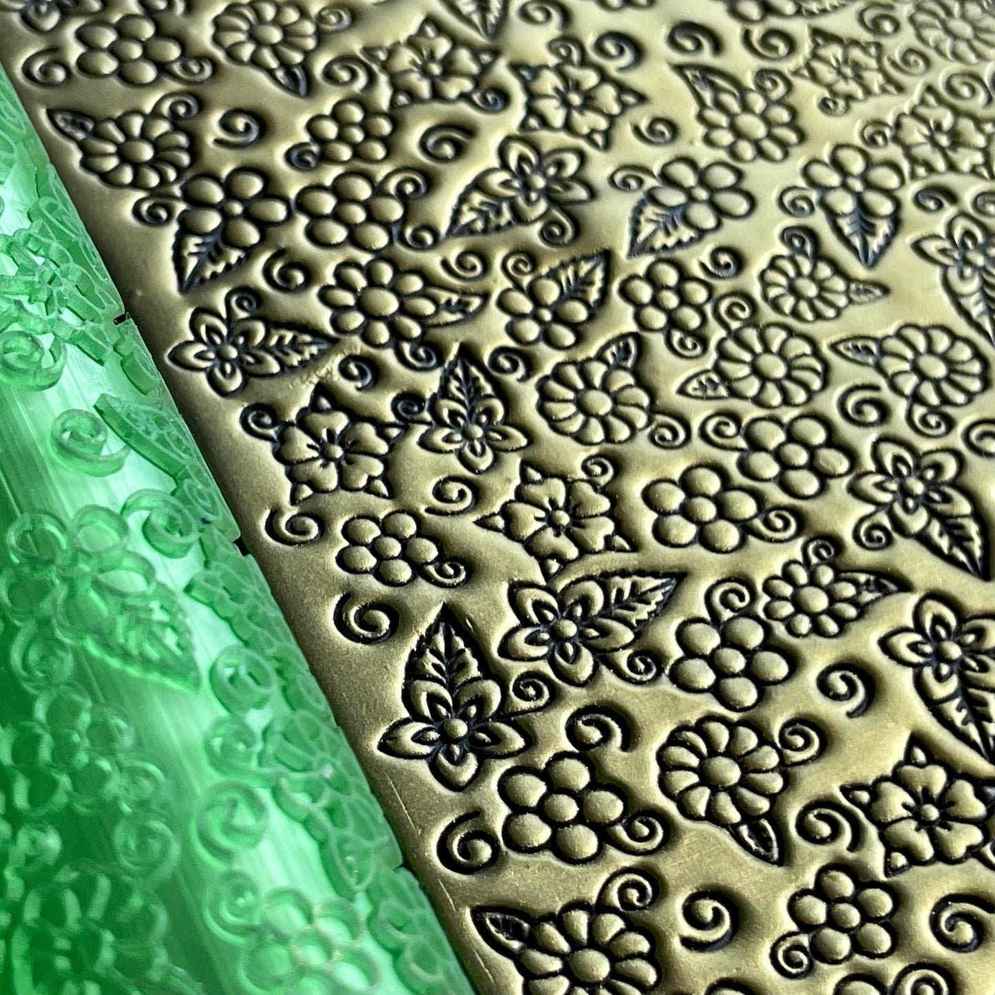 Meadow Floral Texture Roller for Polymer Clay