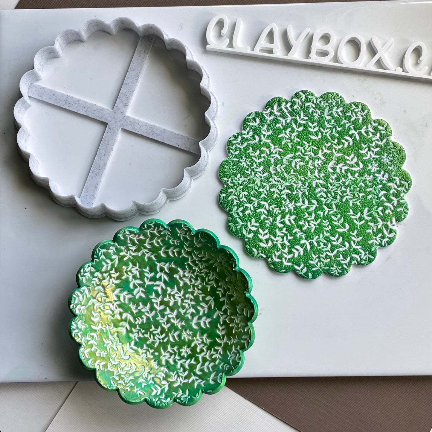 Scalloped large cutter - perfect for making ring dishes or coasters