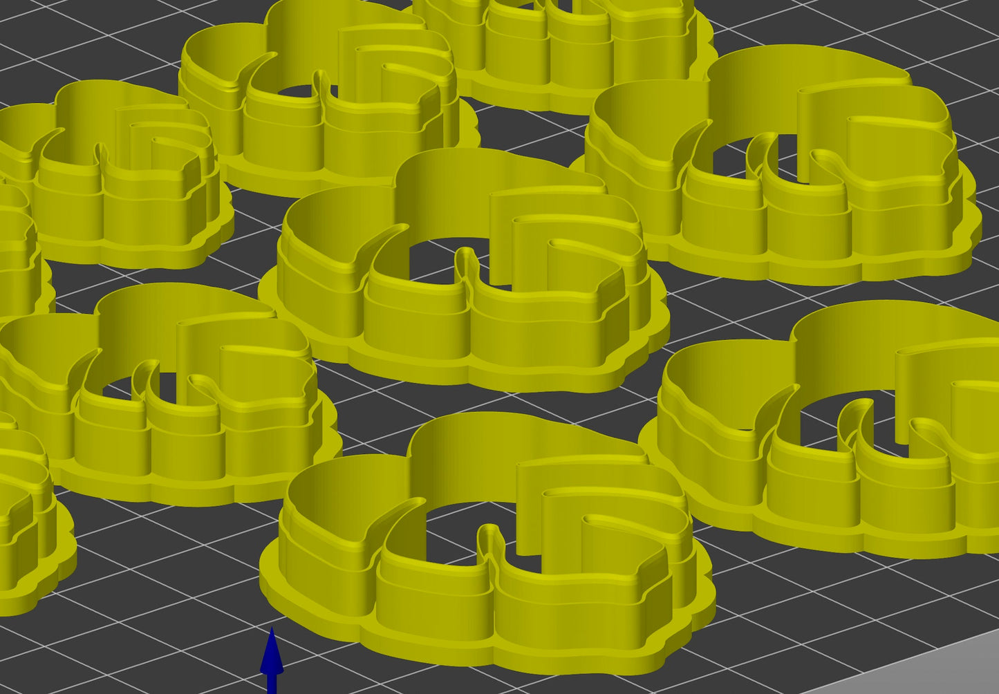 Slim teardrop cutter set - made for use with polymer clay