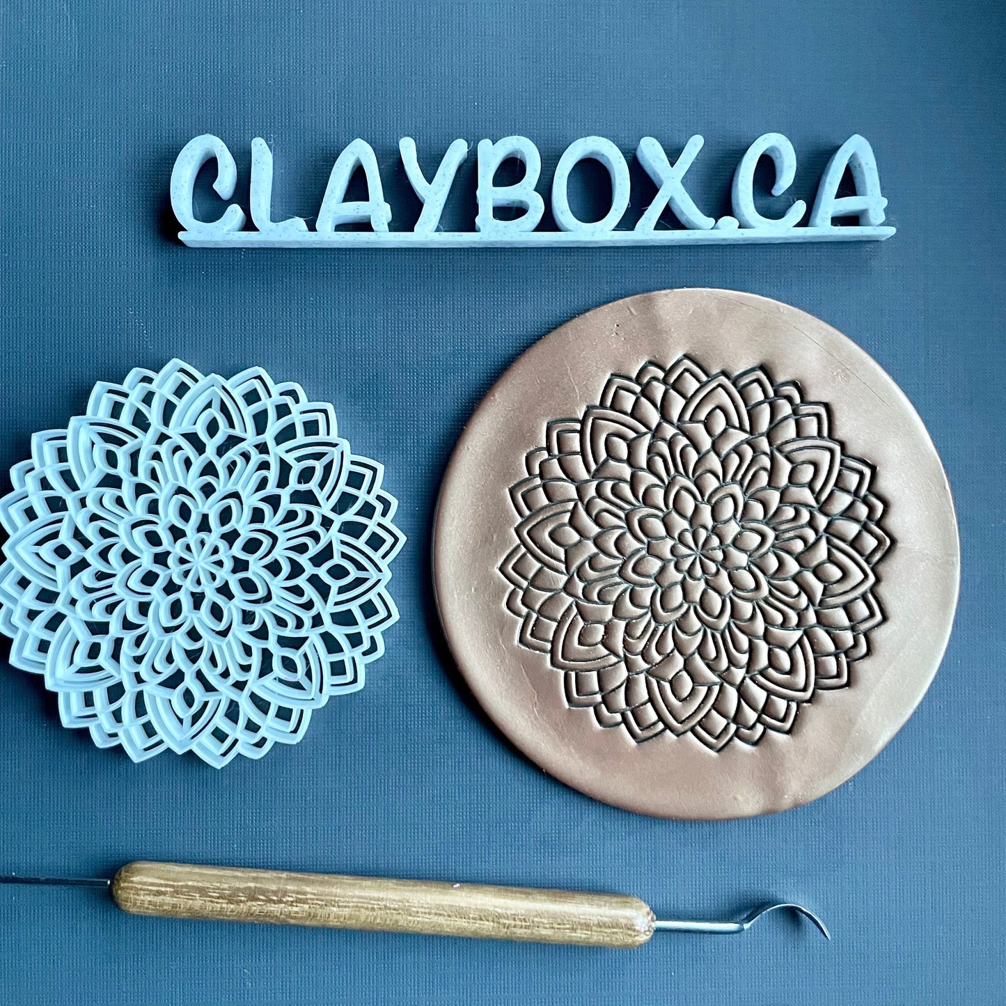 Mandala stamp  3 - made for use with polymer clay